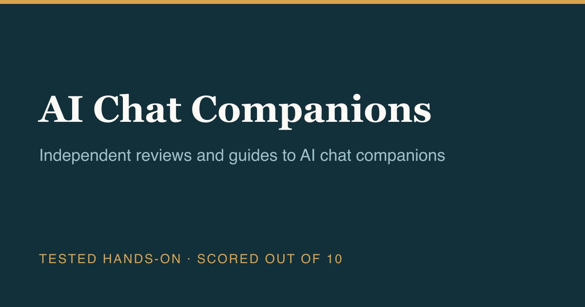 AI Chat Companions: every companion app, reviewed